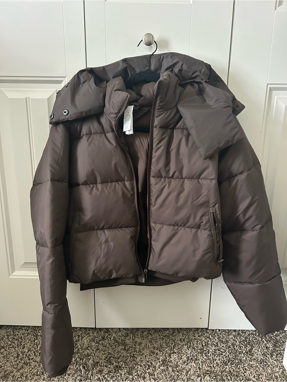 ALO Yoga Dark Brown Quilted Jacket